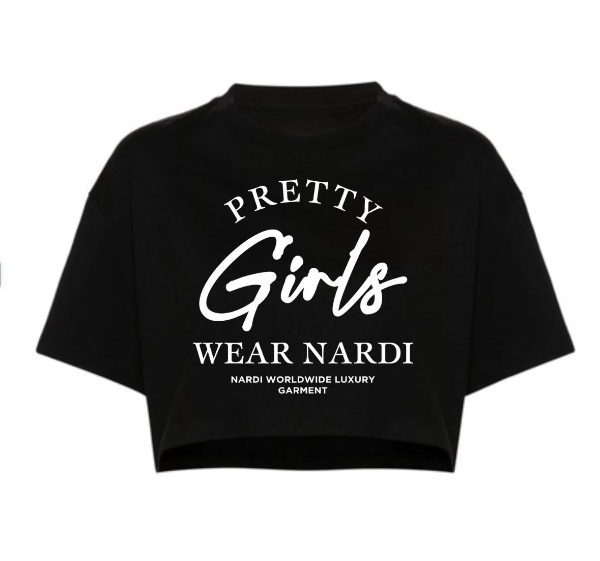 PRETTY GIRLS WEAR NARDI OVERSIZED CROP TOP  (NARDI FEMME) II