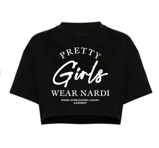 PRETTY GIRLS WEAR NARDI OVERSIZED CROP TOP  (NARDI FEMME) II