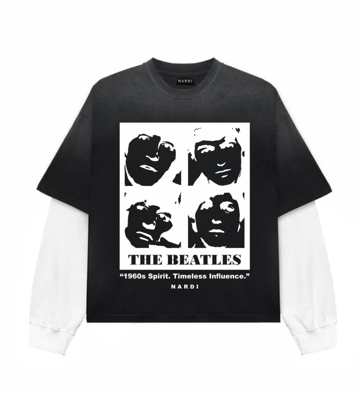 BEATLES '1960s SPIRIT' LAYERED NARDI T- SHIRT