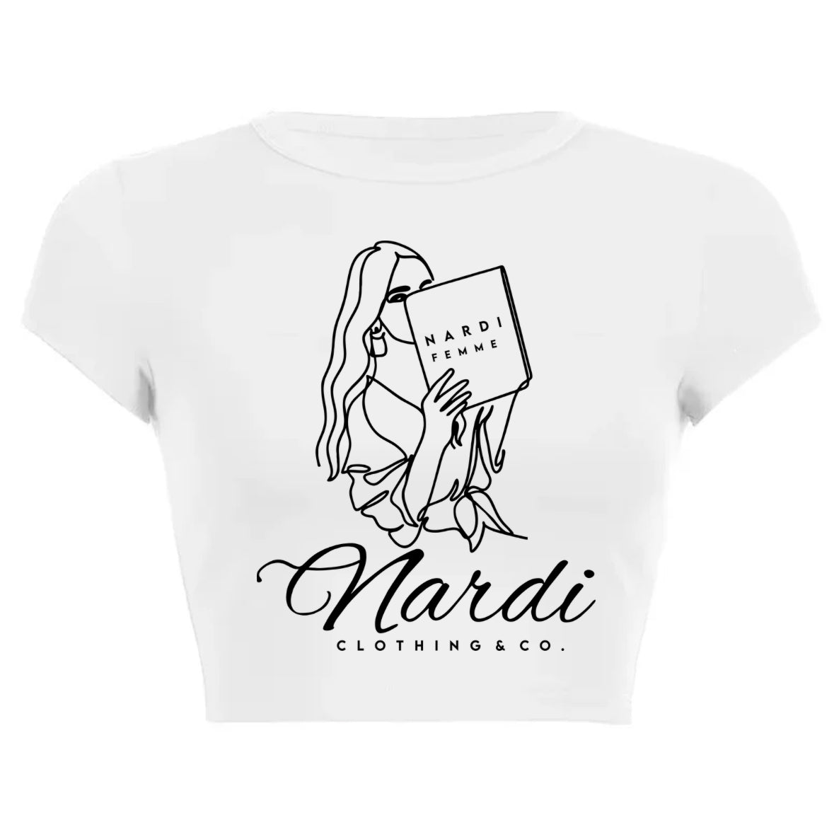 NARDI FEMME DIARY OVERSIZED CROP TOP