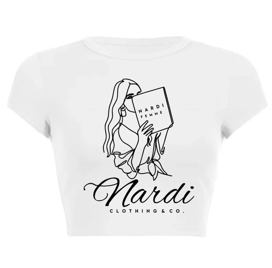 NARDI FEMME DIARY OVERSIZED CROP TOP