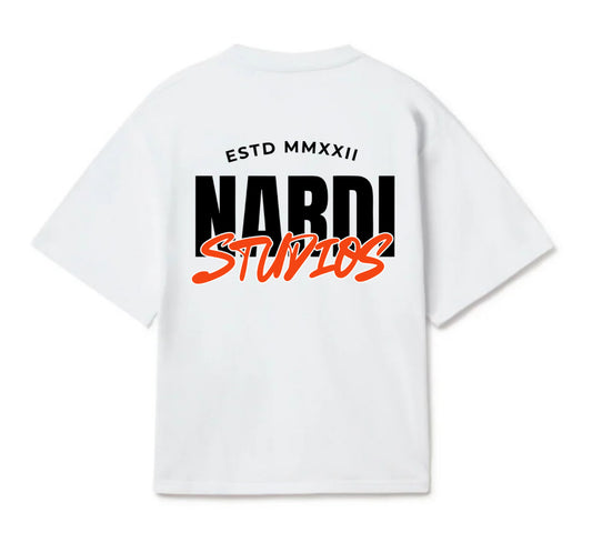 A NARDI STUDIOS MONOGRAM TEE (WHITE)