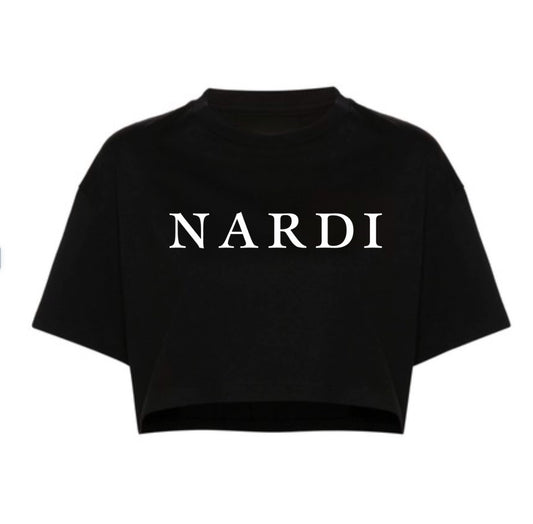 LOGO PRINT OVERSIZED CROP TOP