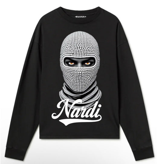 NARDI PEARL STUDDED SKI MASK LONG SLEEVES