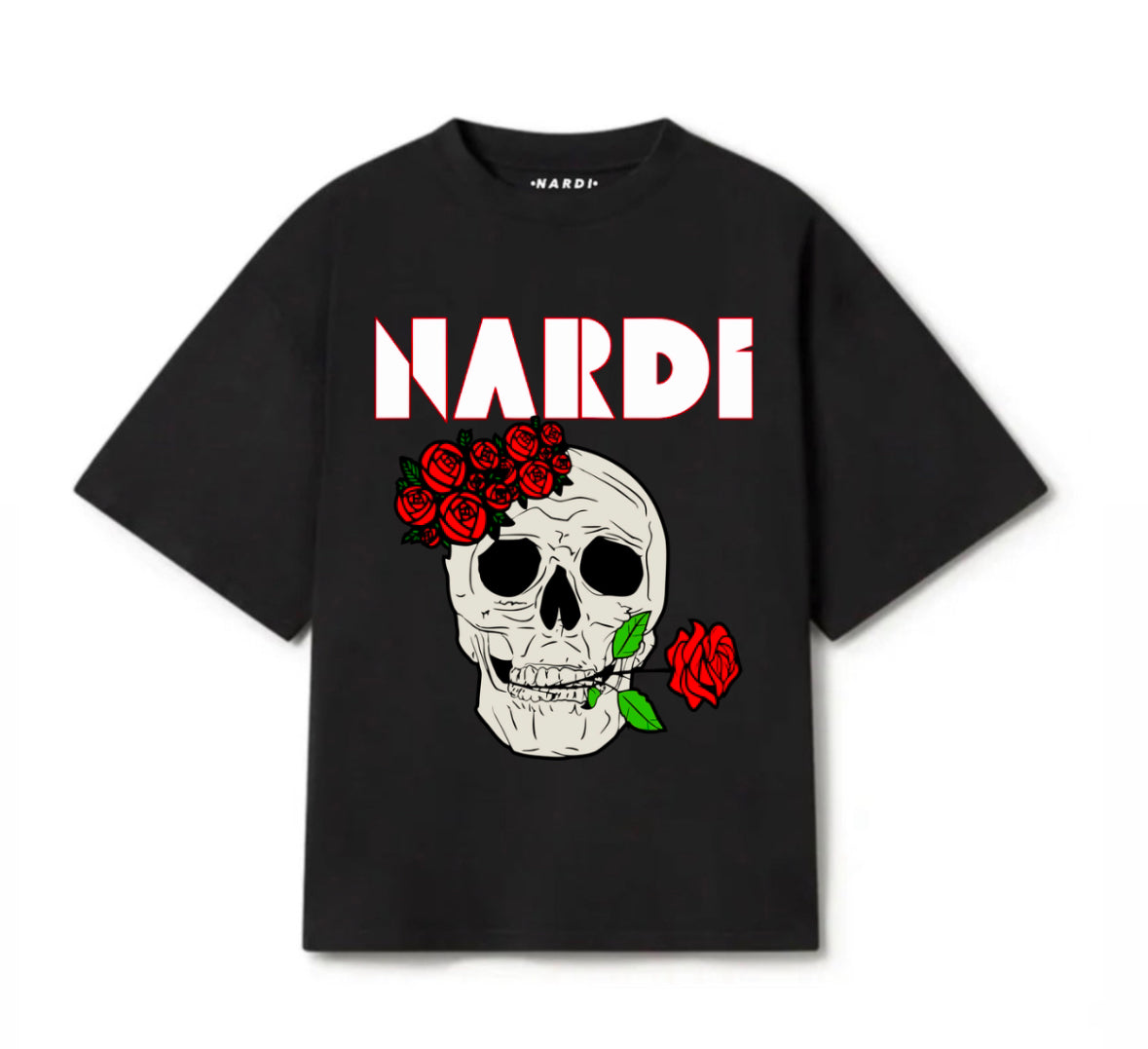 SKULL ROSE T SHIRT