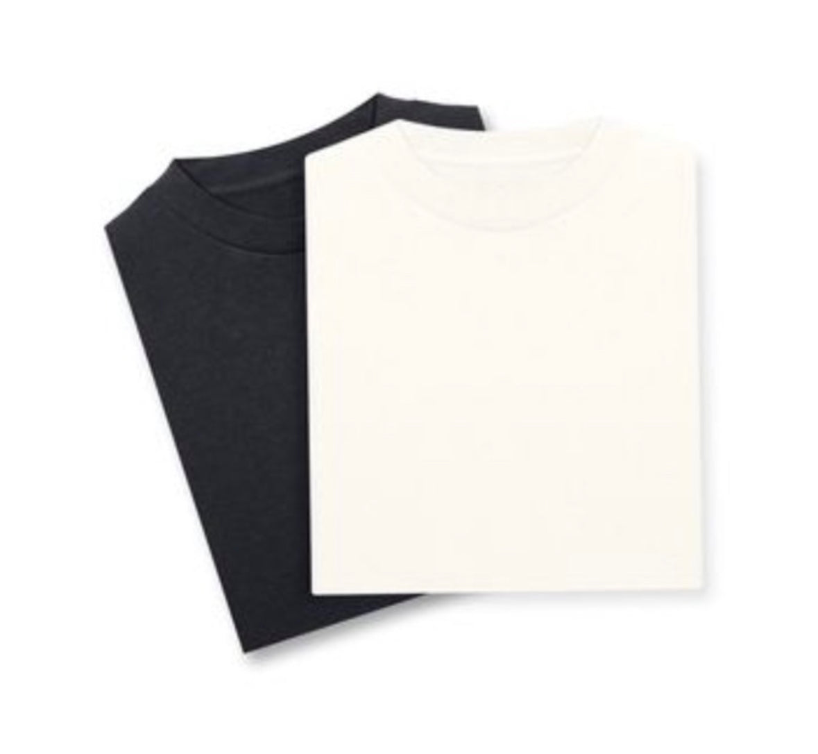 TWO LUX PACK BASIC T SHIRT BLACK / WHITE