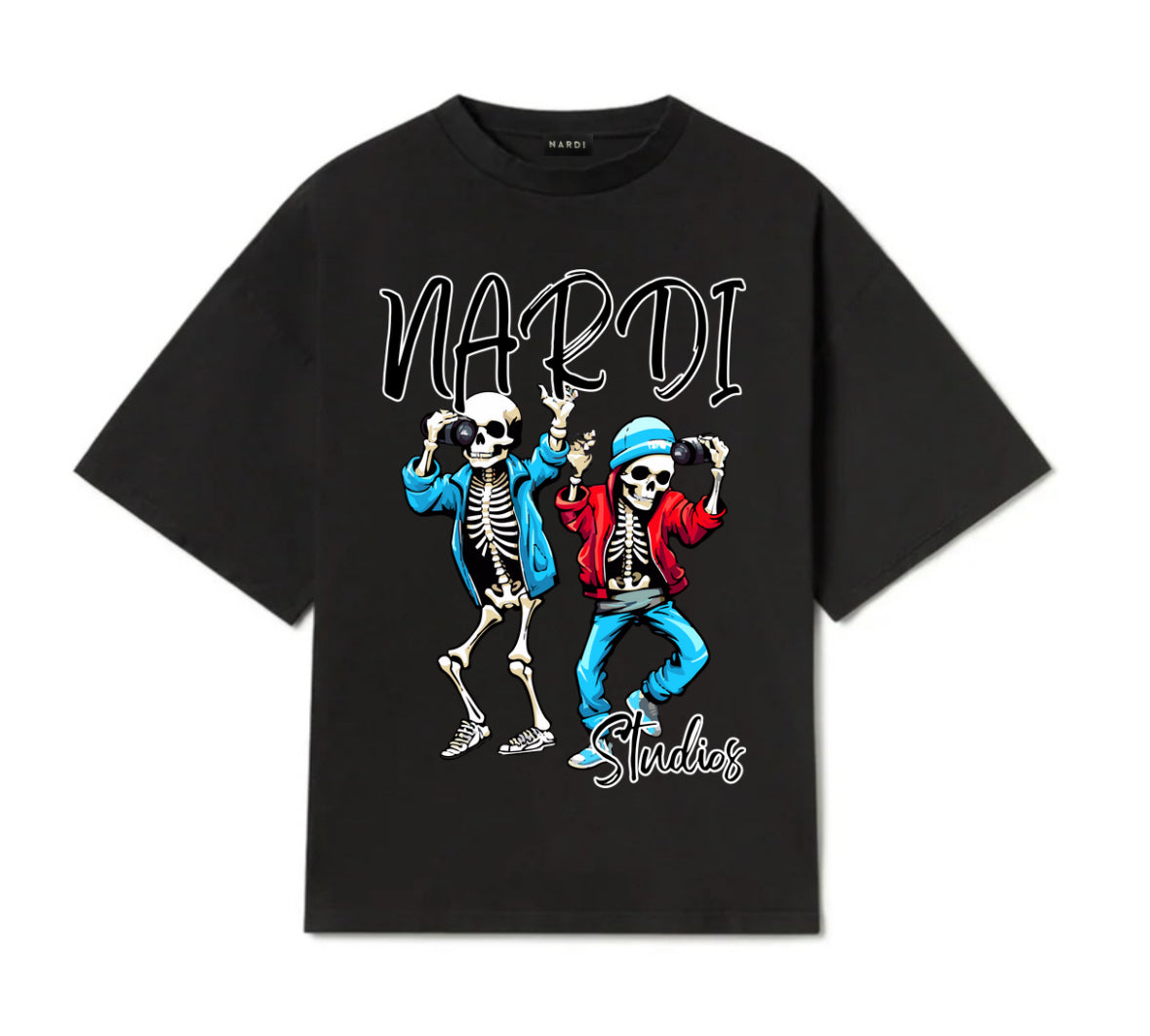 NARDI STUDIOS SKELETON BINOCULARS TEE (BLACK)