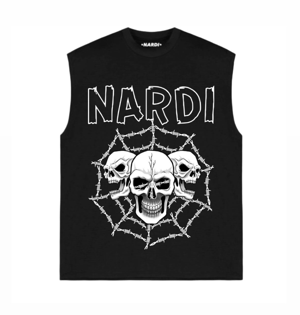 BARBED WIRE NARDI SKULL SLEEVELESS