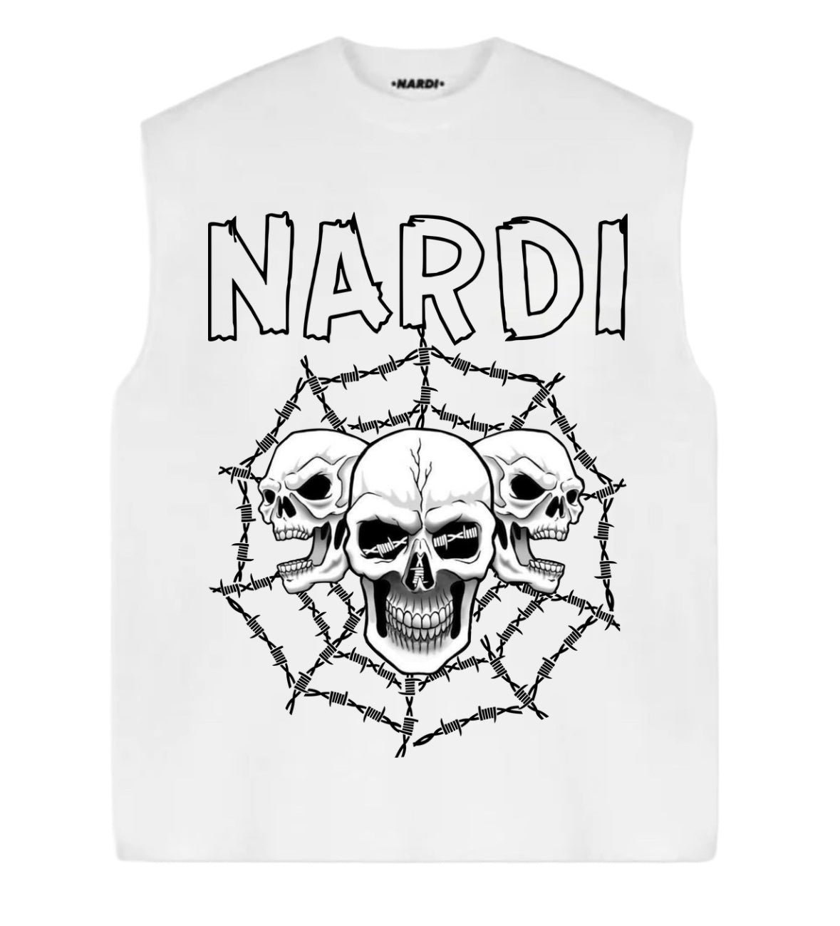 BARBED WIRE NARDI SKULL SLEEVELESS