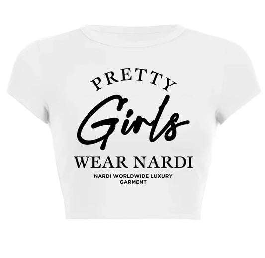 PRETTY GIRLS WEAR NARDI OVERSIZED CROP TOP  (NARDI FEMME) II