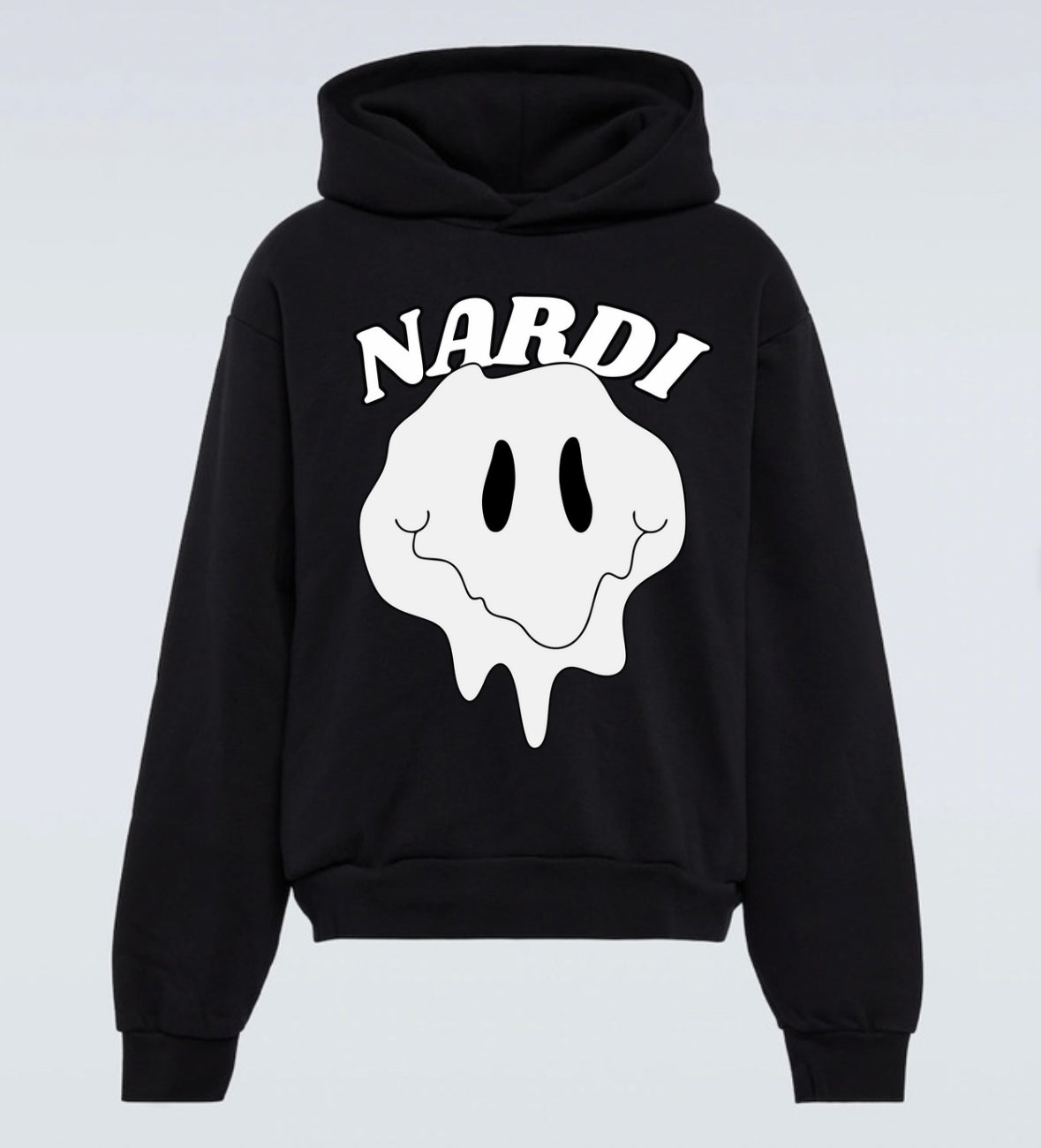 NARDI DROOPY SMILEY FACE HOODIE