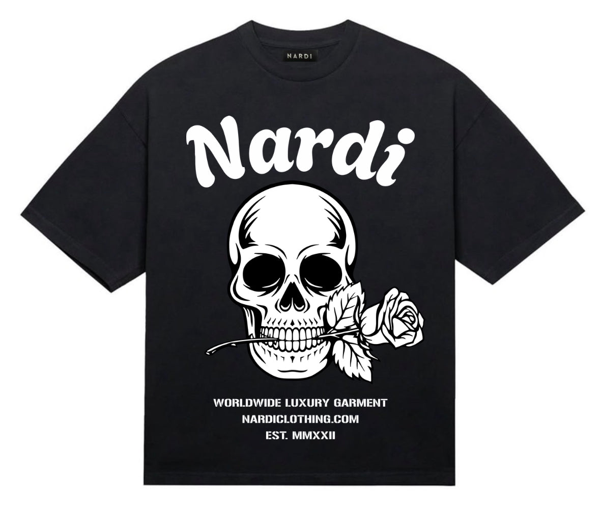 NARDI SKULL FLOWER TEE