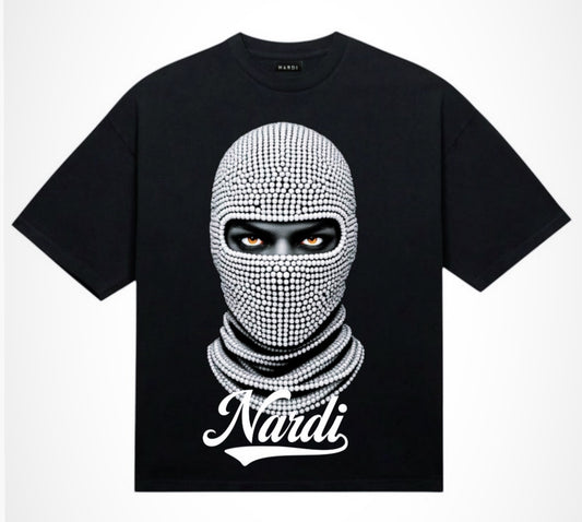 NARDI PEARL STUDDED SKI MASK TEE