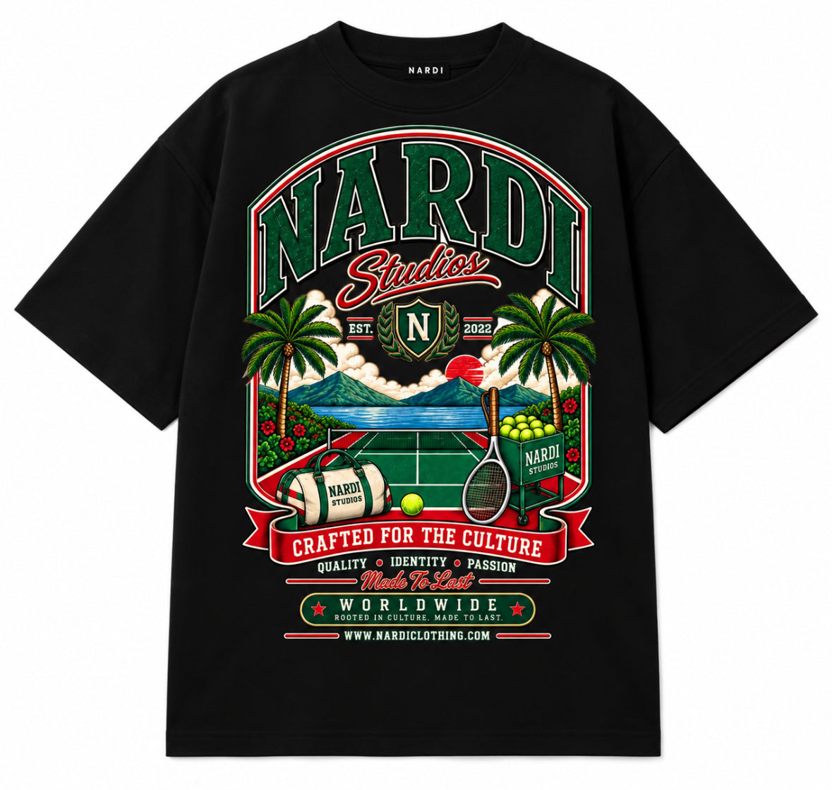 NARDI COURT HERITAGE TEE