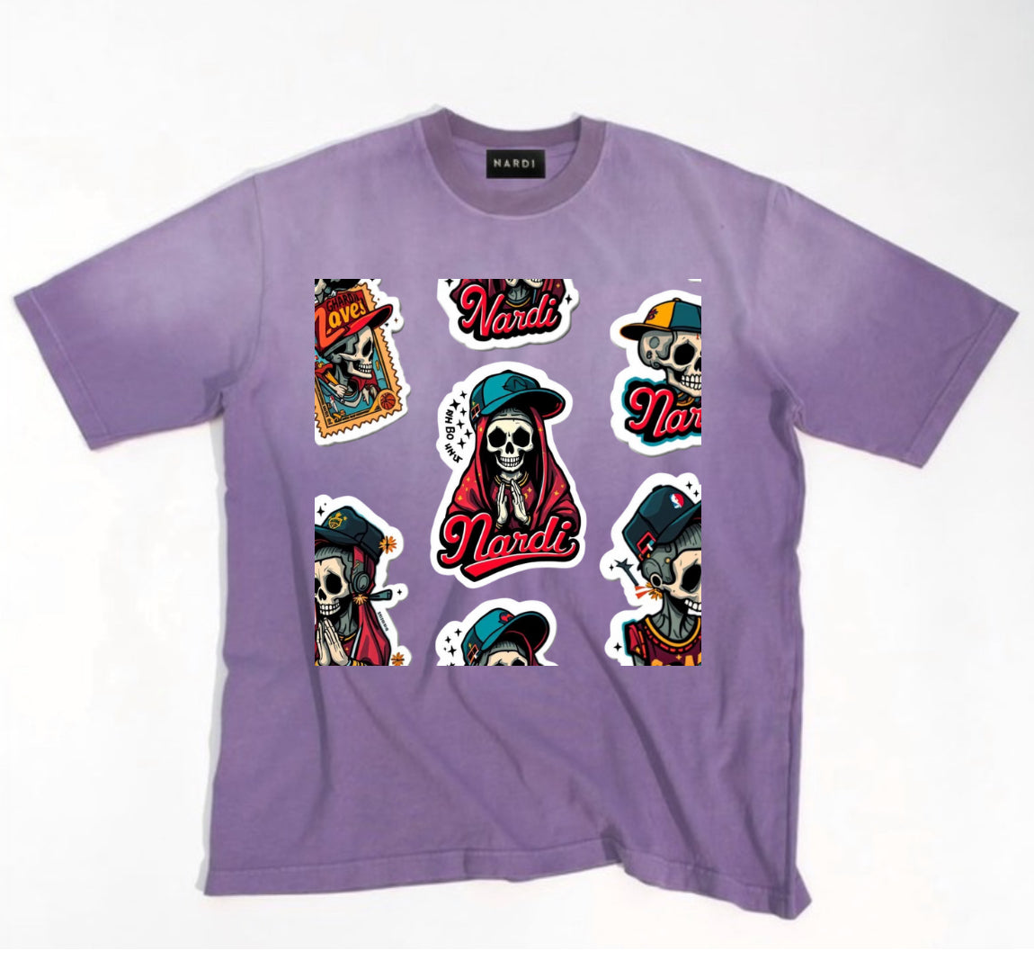 NARDI SKULL STICKERS TEE (VINTAGE)