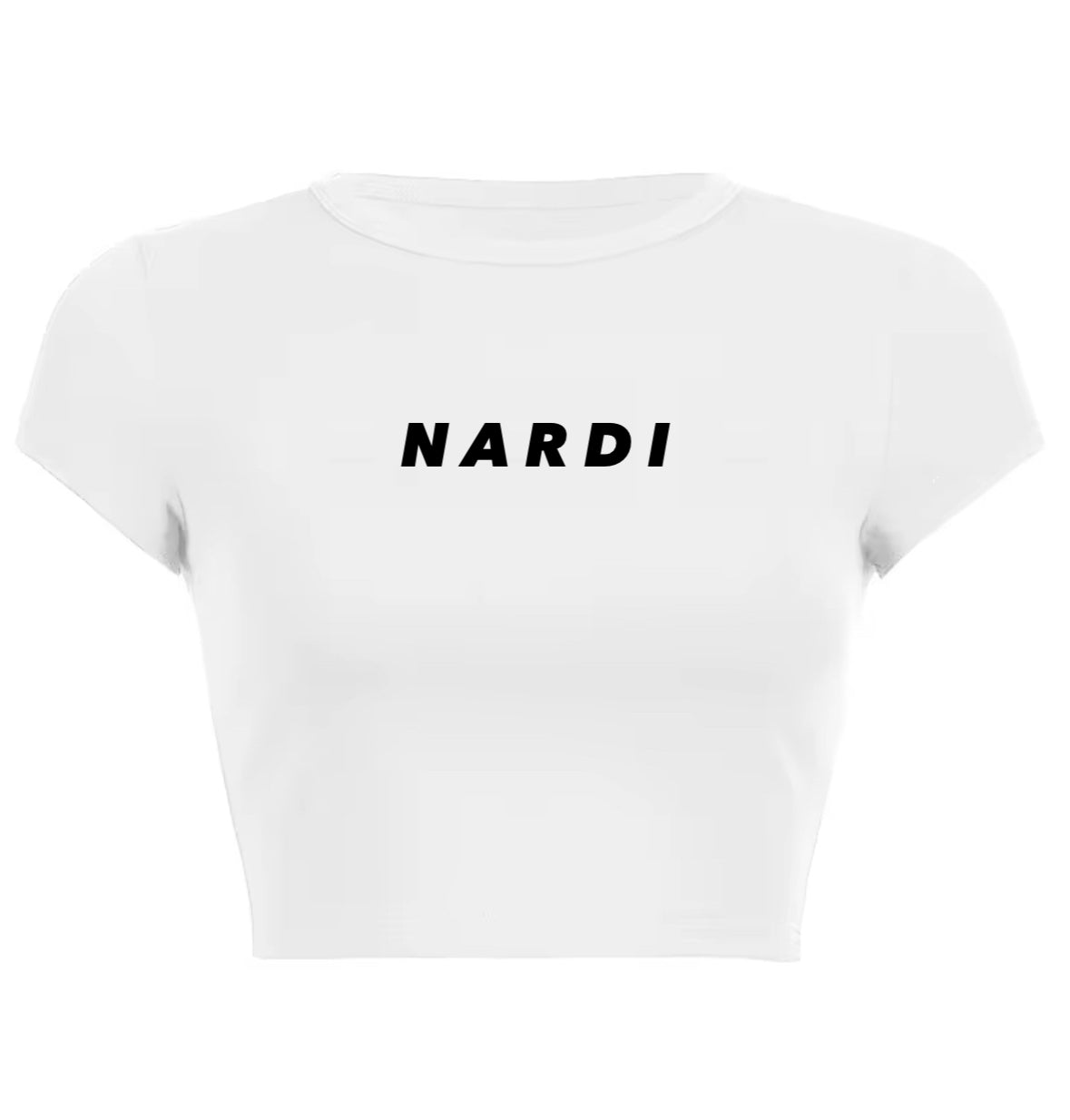 NARDI FEMME WHITE ESSENCE CROP TOP