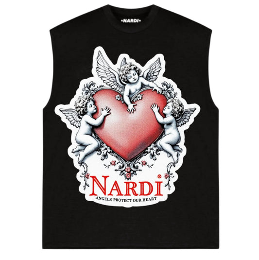 “ANGELS PROTECT OUR HEART” NARDI SLEEVELESS