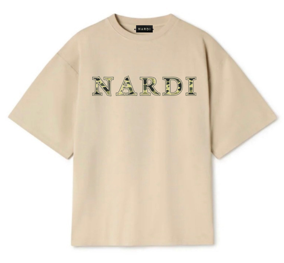 NARDI CAMOUFLAGE PRINT T SHIRT (BEIGE)