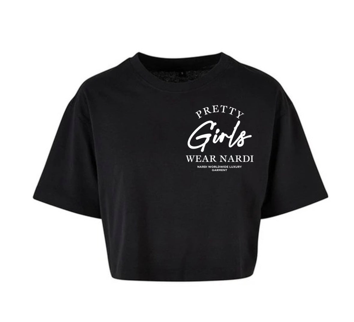 PRETTY GIRLS WEAR NARDI OVERSIZED CROP TOP