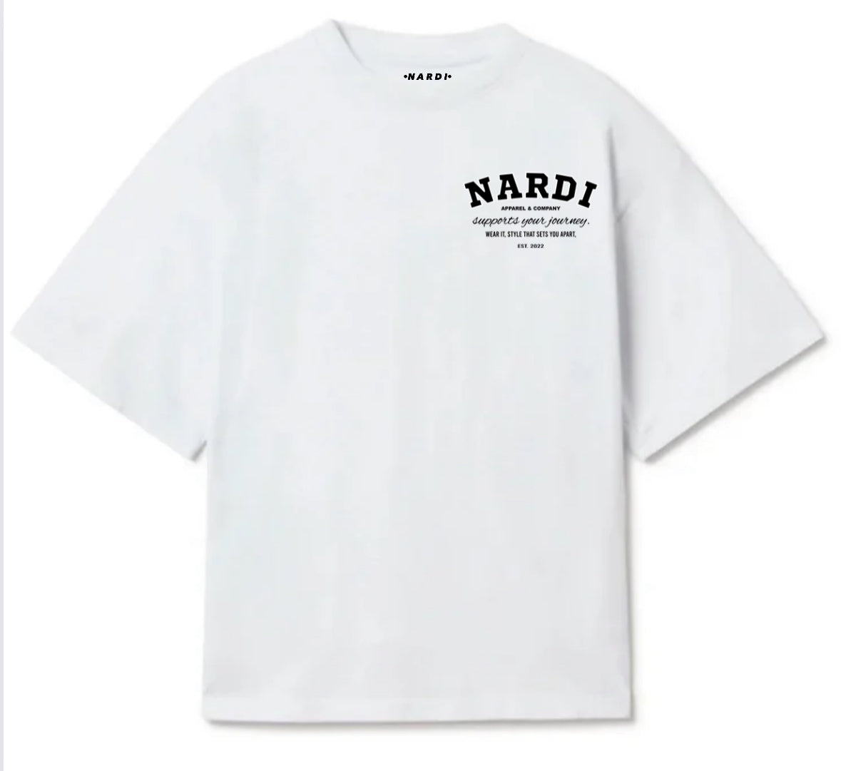 NARDI APPAREL VARSITY JOURNEY T SHIRT