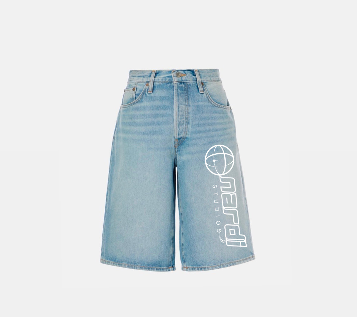 NARDI WORLDWIDE STUDIOS JORTS (RECYCLED JEANS)