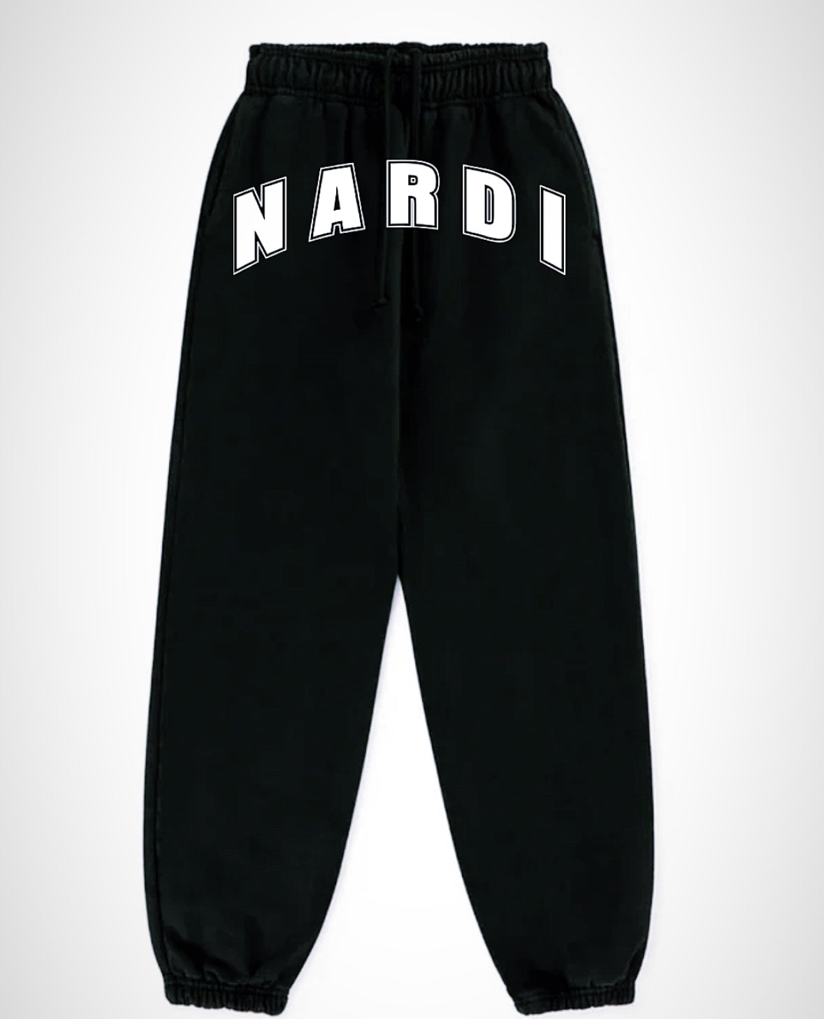 VARSITY BLACK & WHITE SWEATPANTS