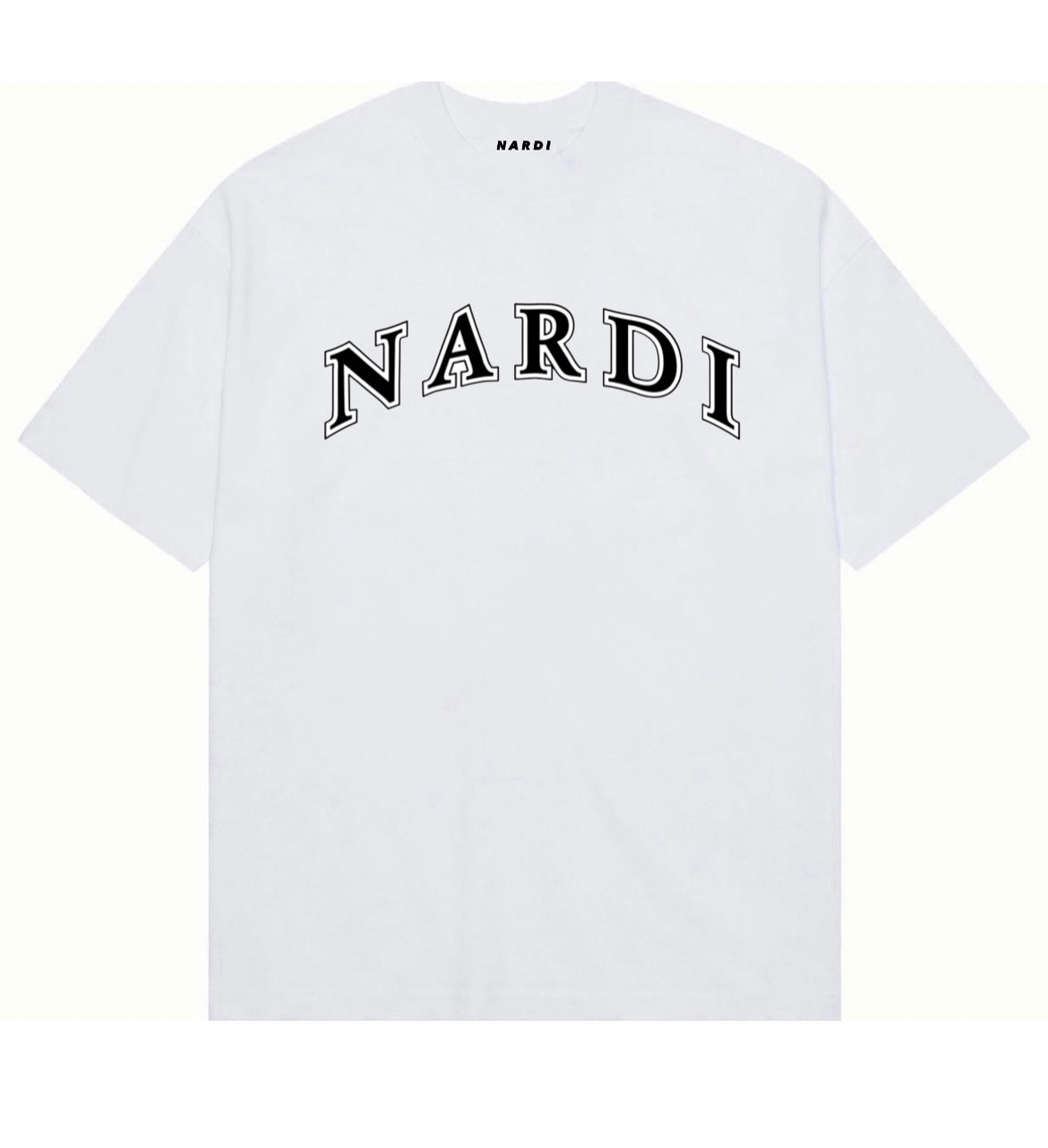 WHITE NARDI VARSITY T SHIRT
