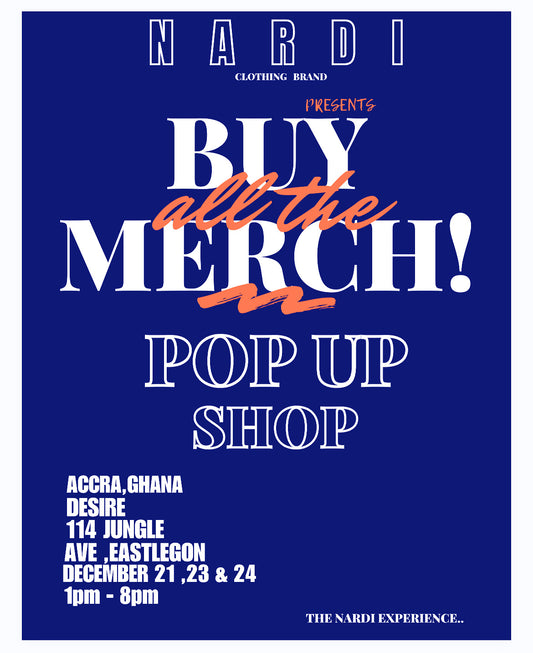 NARDI CLOTHING POP UP EVENT DECEMBER 2023 ( BUY ALL THE MERCH POP UP EVENT )