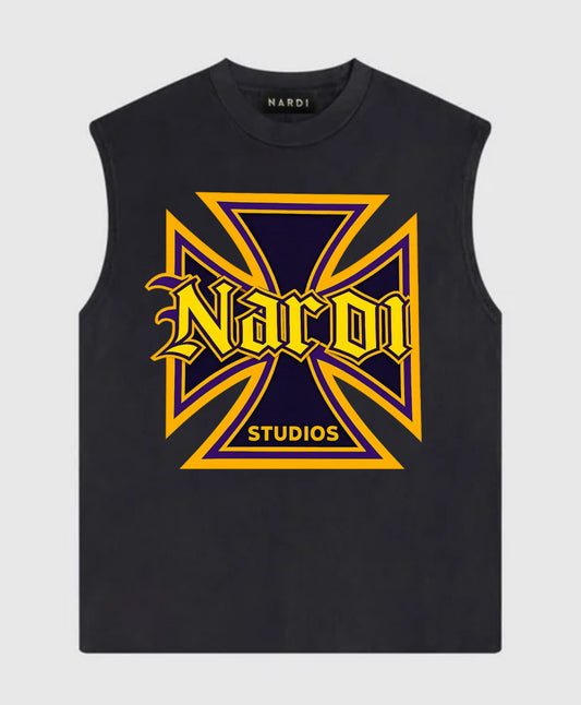 NARDI STUDIOS ROYAL CROSS SLEEVELESS