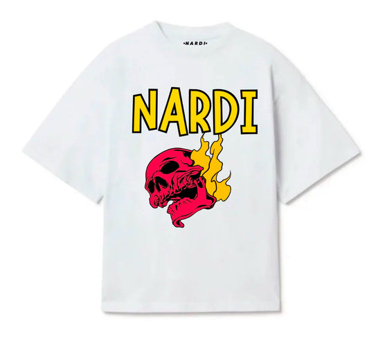 FLAMES ON SKULL NARDI TEE