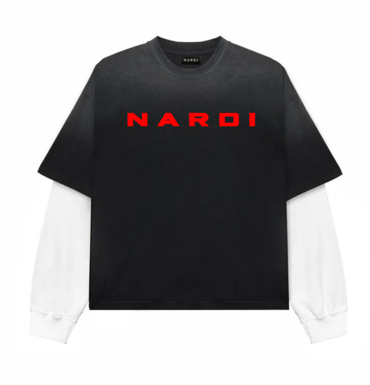 NARDI RED LOGO PRINT TWOFER TOP