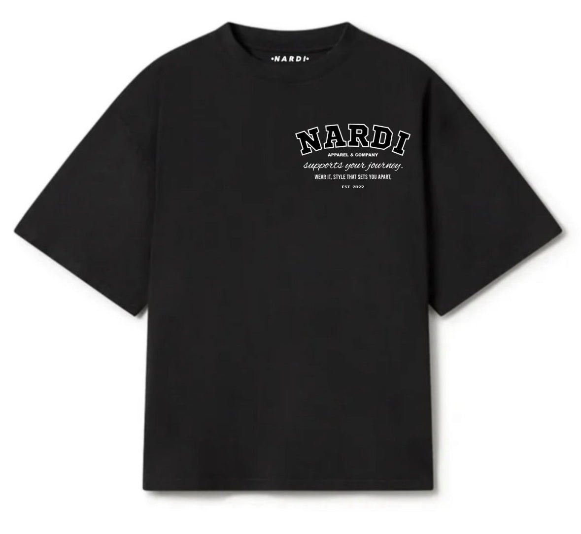 NARDI APPAREL VARSITY JOURNEY T SHIRT