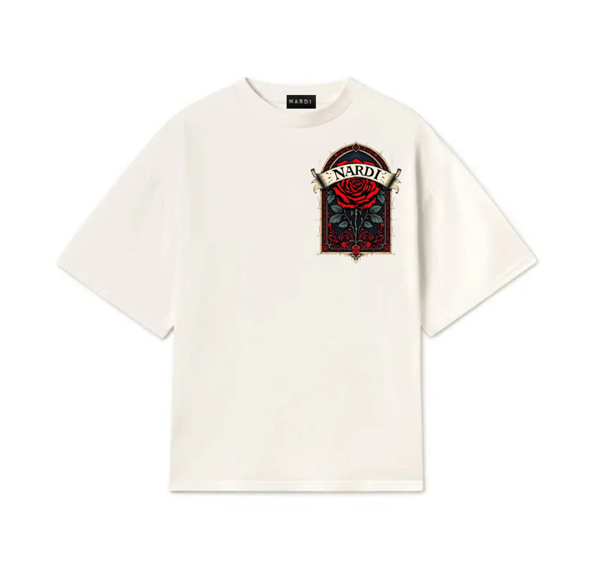 STAINED GLASS ROSE NARDI TEE