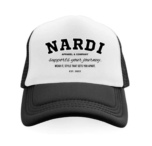 NARDI APPAREL VARSITY JOURNEY TRUCKER SNAPBACK HAT