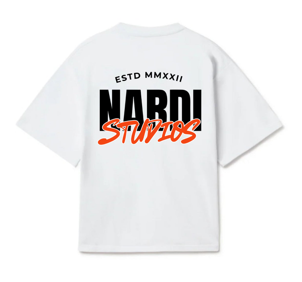 A NARDI STUDIOS MONOGRAM TEE (WHITE)