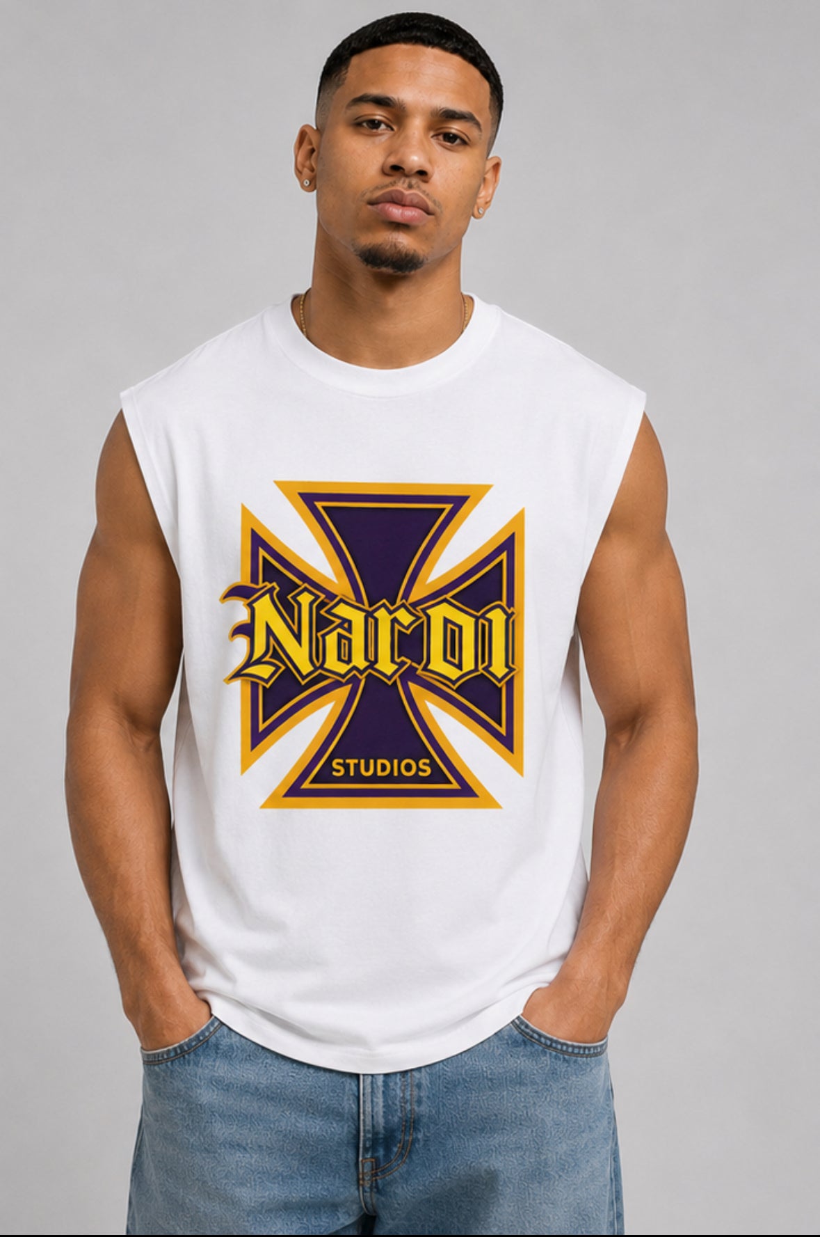 NARDI STUDIOS ROYAL CROSS SLEEVELESS