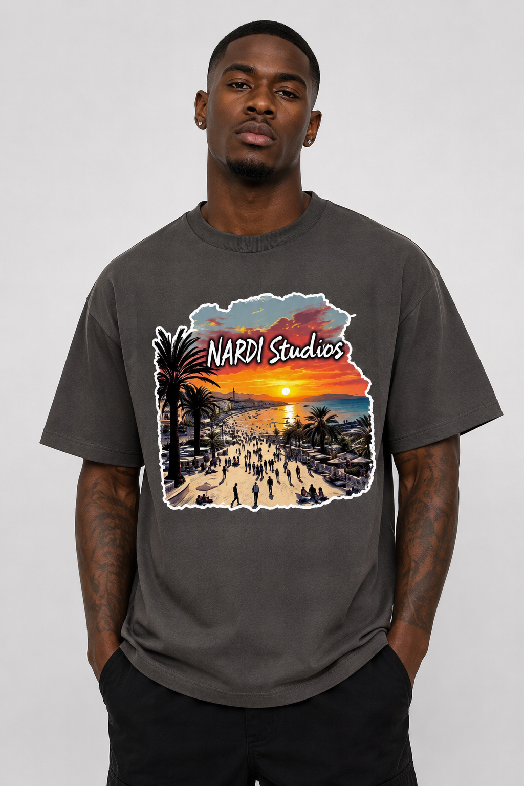 NARDI STUDIOS SUNSET RIVIERA TEE