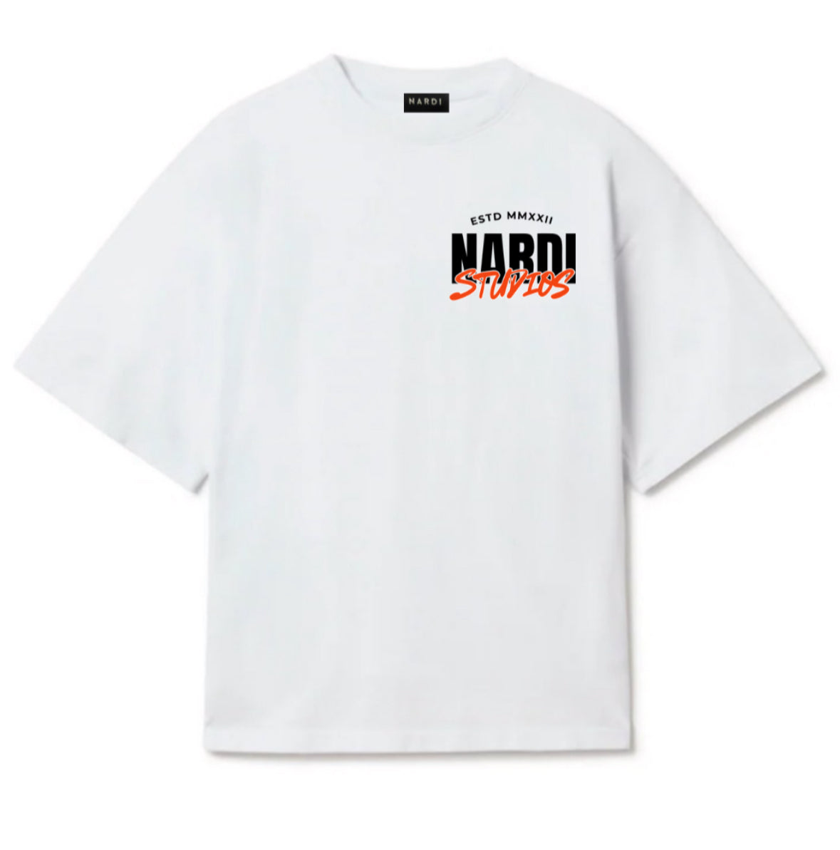 A NARDI STUDIOS MONOGRAM TEE (WHITE)