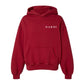 RED NARDI LOGO PRINT HOODIE
