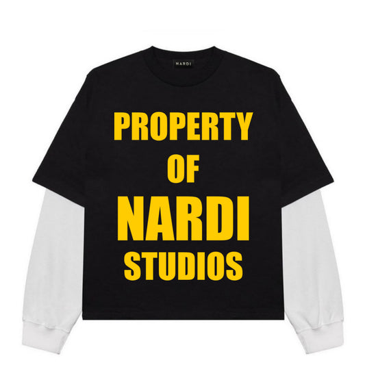 “PROPERTY OF NARDI STUDIOS STATEMENT” TWOFER TOP