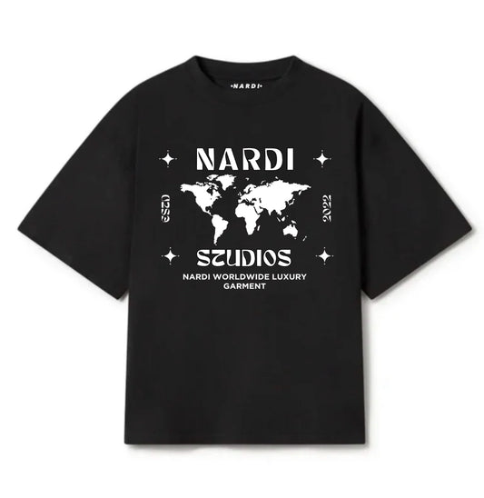NARDI STUDIOS WORLD MAP T SHIRT