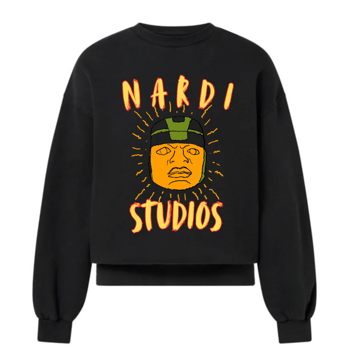 NARDI STUDIOS “OLMEC SUN GOD” SWEATSHIRT