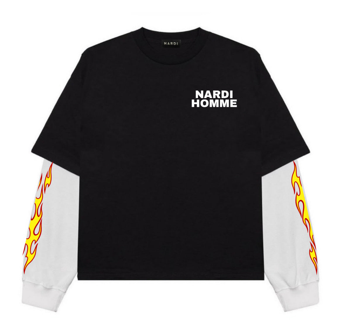 IGNITE NARDI HOMME LAYERED LONG SLEEVES TEE