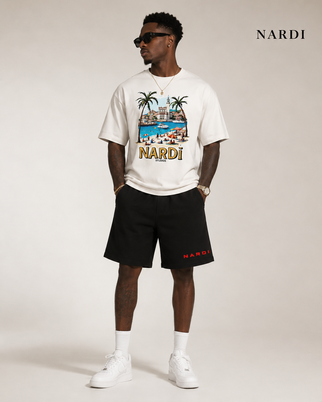 NARDI STUDIOS ESCAPE RIVIERA TEE