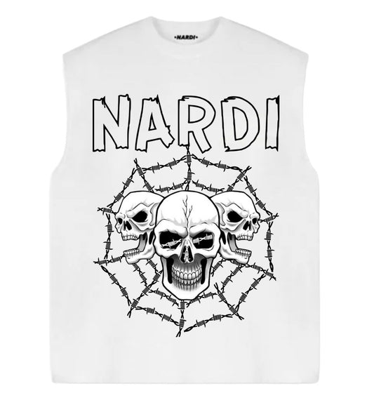 BARBED WIRE NARDI SKULL SLEEVELESS