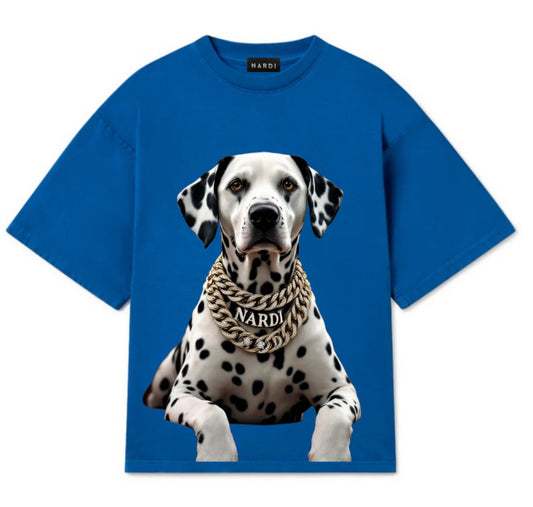 DALMATIAN DOG NARDI TEE (BLUE)