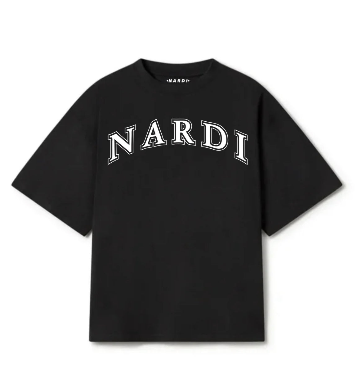 BLACK NARDI VARSITY T SHIRT