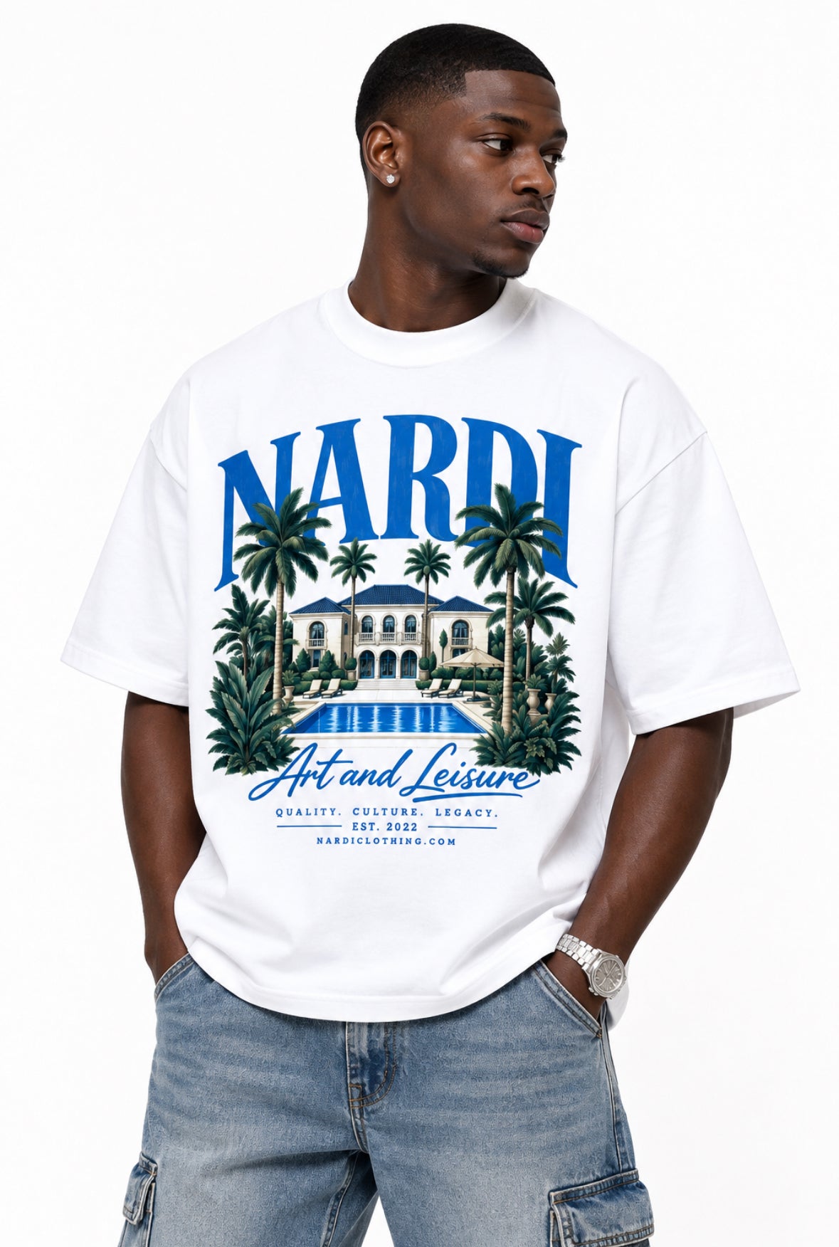 ART AND LEISURE HEAVYWEIGHT NARDI GRAPHIC TEE