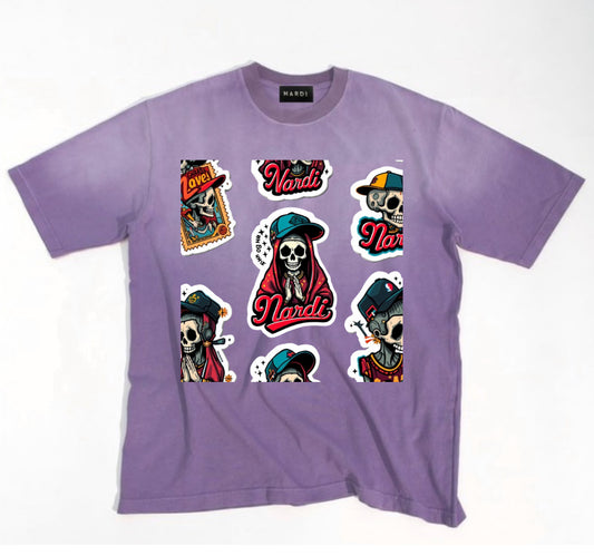 NARDI SKULL STICKERS TEE (VINTAGE)