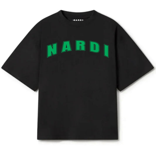 BLACK & GREEN VARSITY T SHIRT